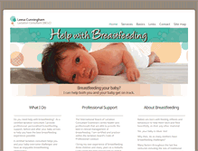 Tablet Screenshot of helpwithbreastfeeding.com.au